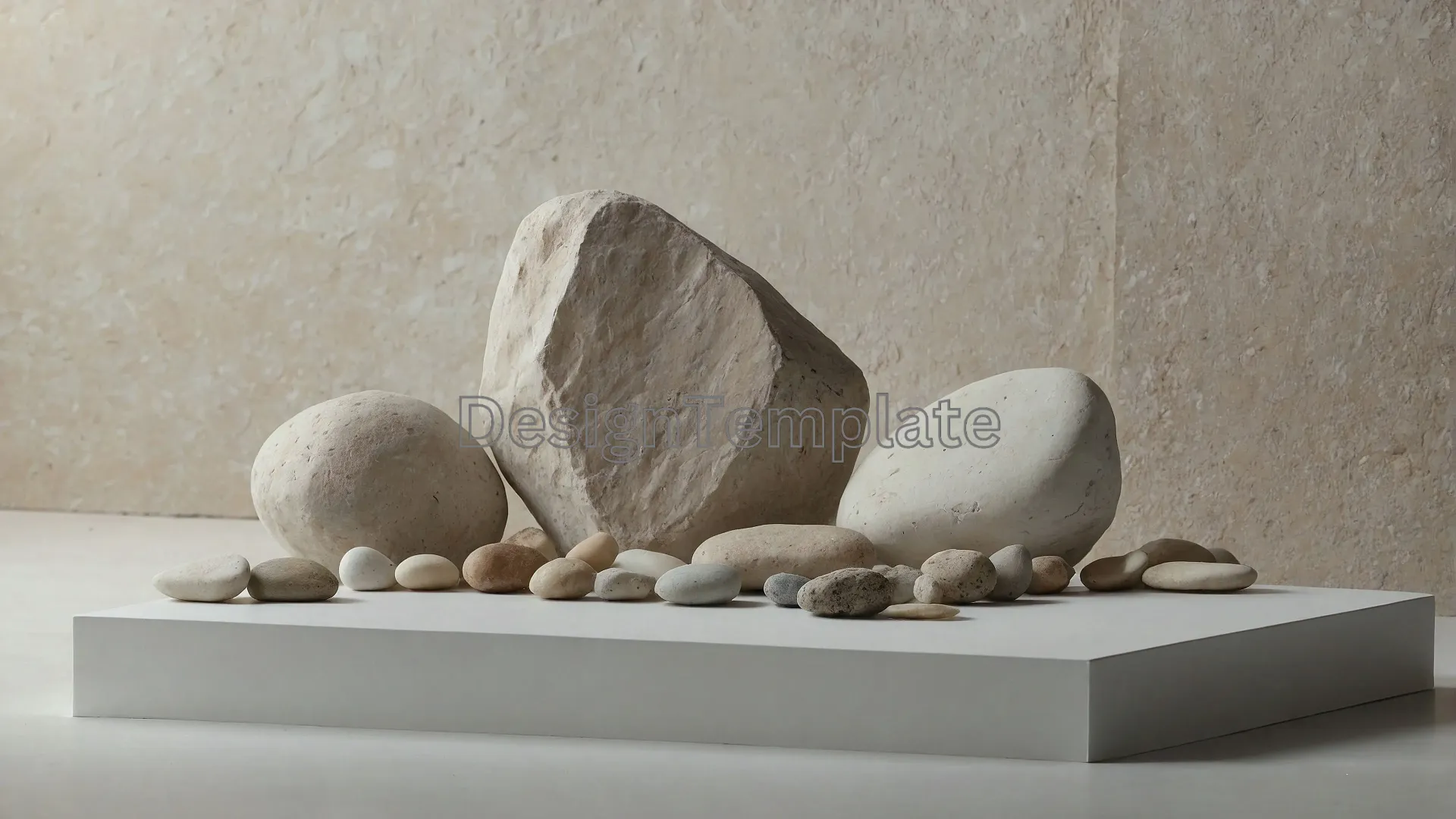 Elegant Stone Display Background Texture